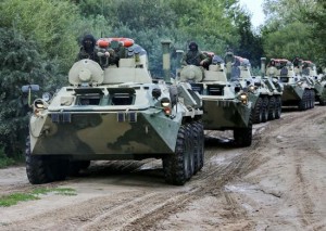 Trupe ruse în Kaliningrad. Sursa foto: liveuamap.com